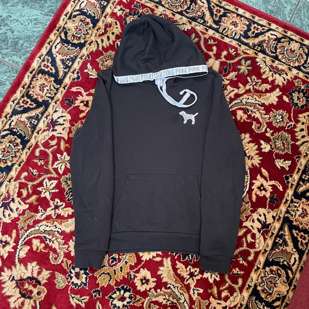 Pink hoodie size med